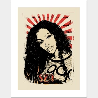 Sza /// Solana Imani Rowe Retro Vintage Aesthetic Posters and Art